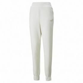 Pantalon de sport long Puma Embroidery High Montagne Blanc Femme