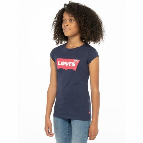 T shirt à manches courtes Enfant Levi's Batwing Bleu foncé