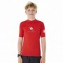 T-Shirt à manches courtes enfant Rip Curl Corps L/S Rash Vest Rouge Lycra Surf