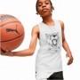 T-Shirt de basket Puma Tank B Blanc