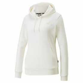 Sweat à capuche femme Puma Essentials Embroidery Blanc