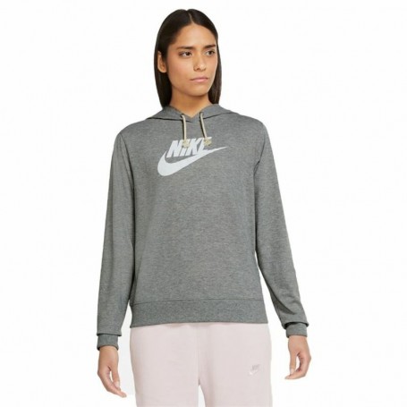 Sweat à capuche femme Nike Gris