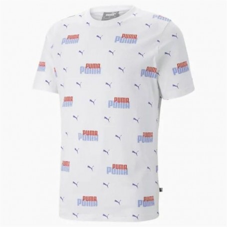 T-Shirt à manches courtes homme Puma Ess+ Logo Power Blanc