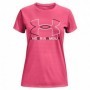 T-Shirt à manches courtes femme Under Armour Big Logo Rose