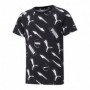 T shirt à manches courtes Enfant Puma AOP Noir