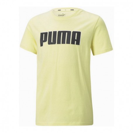 T shirt à manches courtes Enfant Puma Alpha Graphic Jaune