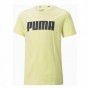 T shirt à manches courtes Enfant Puma Alpha Graphic Jaune