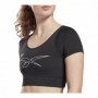 T-Shirt à manches courtes femme Reebok Training MYT Noir