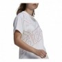 T-shirt à manches courtes femme Adidas Giant Logo Blanc