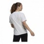 T-shirt à manches courtes femme Adidas Giant Logo Blanc
