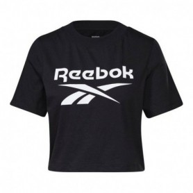 T-Shirt à manches courtes femme Reebok Cropped Identity Noir