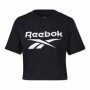 T-Shirt à manches courtes femme Reebok Cropped Identity Noir