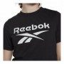 T-Shirt à manches courtes femme Reebok Cropped Identity Noir