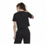 T-Shirt à manches courtes femme Reebok Cropped Identity Noir