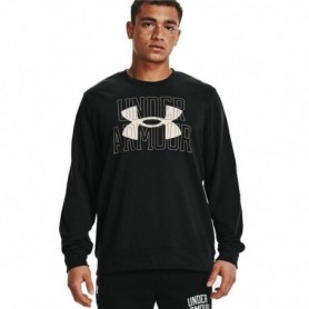 T-Shirt à manches longues homme Under Armour Logo Crew Noir