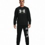 T-Shirt à manches longues homme Under Armour Logo Crew Noir