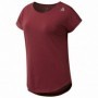 T-Shirt à manches courtes femme Reebok Work Mesh Rouge foncé