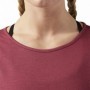 T-Shirt à manches courtes femme Reebok Work Mesh Rouge foncé