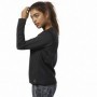 T-Shirt à manches longues femme Reebok Thermowarm Deltapeak Noir