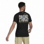 T-Shirt à manches courtes homme Adidas Aeroready Paris Graphic Tennis Noir