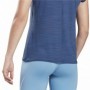 T-Shirt à manches courtes femme Reebok Workout Ready Bleu foncé