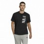 T-shirt à manches courtes homme Adidas Essentials Brandlove Noir