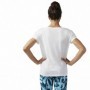 T-Shirt à manches courtes femme Reebok Floral Easy Crossfit Blanc