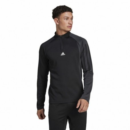 T-Shirt à manches longues homme Adidas 1/4-Zip Noir