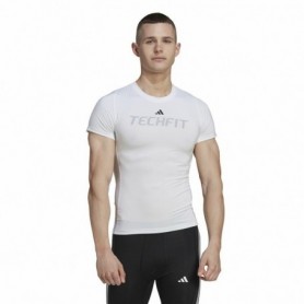 T-shirt à manches courtes homme Adidas techfit Graphic  Blanc