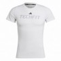 T-Shirt à manches courtes homme Adidas techfit Graphic Blanc