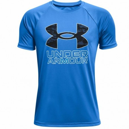 T-shirt à manches courtes enfant Under Armour Tech Hybrid Bleu