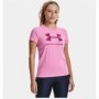 T-Shirt à manches courtes femme Under Armour Graphic Rose