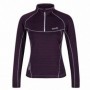 Tee-Shirt Manches Longues Femme Regatta Yonder Half-Zip Pourpre