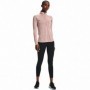 T-Shirt à manches courtes femme Under Armour Tech 1/2 Zip Rose