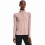 T-Shirt à manches courtes femme Under Armour Tech 1/2 Zip Rose