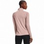 T-Shirt à manches courtes femme Under Armour Tech 1/2 Zip Rose