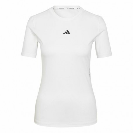 T-Shirt à manches courtes femme Adidas Techfit Training Blanc