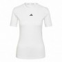 T-Shirt à manches courtes femme Adidas Techfit Training Blanc