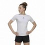 T-Shirt à manches courtes femme Adidas Techfit Training Blanc