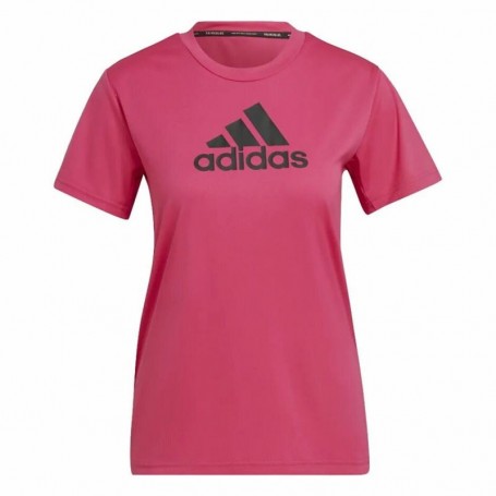 T-Shirt à manches courtes femme Adidas Designed 2 Move Logo Fuchsia