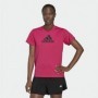 T-Shirt à manches courtes femme Adidas Designed 2 Move Logo Fuchsia