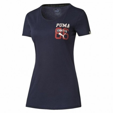 T-Shirt à manches courtes femme Puma Style Athl Tee Bleu foncé