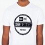 T-Shirt à manches courtes homme New Era Essential Visor Sticker Blanc