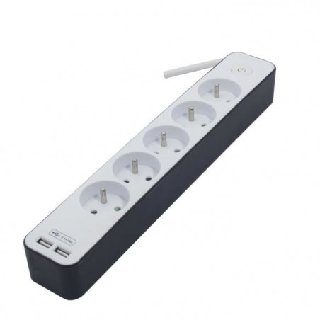 CHACON Bloc multiprise 5 prises 16 A avec 2 ports USB et câb 22,99 €