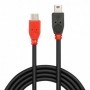 Lindy 31717 câble USB 0,5 m USB 2.0 Mini-USB B Micro-USB B Noir, Rouge