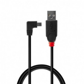 Lindy 31970 câble USB 0,5 m USB 2.0 USB A Mini-USB B Noir