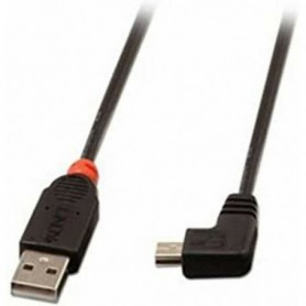 Lindy 31972 câble USB 2 m USB 2.0 USB A Mini-USB B Noir