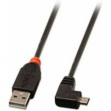 Lindy 31975 câble USB 0,5 m USB 2.0 USB A Micro-USB B Noir