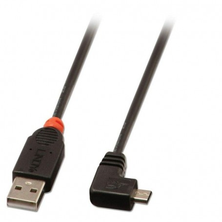 Lindy 31976 câble USB 1 m USB 2.0 USB A Micro-USB B Noir