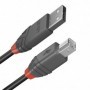Câble USB A vers USB B LINDY 36670 20 cm Noir